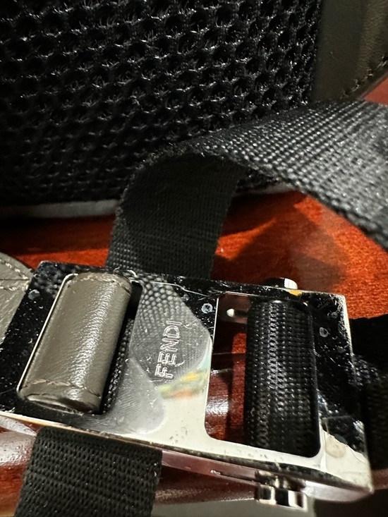 Fendi Bag Bugs Monster Eyes Mohawk Fur Nylon Backpack – Karl Lagerfeld Era (C1) - Picture 10 of 15